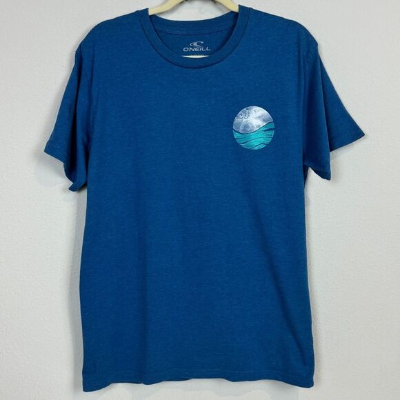 O’Neill Blue Wave Graphic Surf T-shirt M - Picture 1 of 6